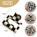4 Pcs Checkered Hair Claw Clips - Cute Square Checker Barrettes for Girls & Women - Hair Accessories for Thick & Thin Hair - Buy Online on GoSupps.com