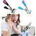 Stainless Steel Eyelash Curler Set with Wide Angle Comb - Black Blue - 2 Pcs - Buy Online on GoSupps.com