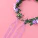 KALLORY Purple Flower Crown Headband for Bridesmaids & Flower Girls - Buy Online on GoSupps.com