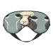 SSIMOO Lamb Print Ultra-Soft Light-Blocking Eye Mask for Optimal Comfort and Restful Sleep Black