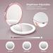 Kostlich LED Rechargeable Travel Makeup Mirror - 1x/7x Magnification, 4.7 Wide Portable Compact Folding Mirror - Buy Online on GoSupps.com