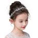 Flower Girl Headbands for Weddings Silver Flower Girl Accessories Pearl and Crystal Rhinestone Hair Vine for Wedding Birthday Gift and Holy Communication