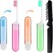 Shop Jiakalamo 4-Piece Travel Toothbrush Kit - Foldable Soft Bristles & Comb - Perfect for Adults & Kids - Camping & Hiking Essentials - Pink Orange Blue Green Colors - Buy Online on GoSupps.com