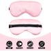 Adjustable Pink Satin Sleep Mask for Women | Silk Eye Mask for Sleeping - Perfect for Relaxation & Adult Play - Buy Online on GoSupps.com