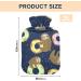 Hot Water Bottles with Sloth Cover - 2L Heating Bag for Pain Relief Neck & Shoulder Comfort - Buy Online on GoSupps.com