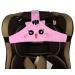 MINGZE Baby Child Car Seat Head Support Car Safe and Cozy Sleep Positioner Adjustable Safety Seat Fastening Belt Safety Belt Protector Headrest Neck Support for Children Baby(Pink)