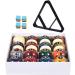 CROWN ME Billiards 16 Ball Triangle Rack - Portable Pool Table Equipment for Regulation Size Billiard Balls - Snooker Accessories - Buy Online on GoSupps.com