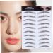 Gogogmee Hair-like Eyebrows 4pcs Eyebrow Stickers Tool Stickers Eyebrow Transfers Stickers Water Transfer Eyebrow Sticker 6d 21x15cm Brown - Buy Online on GoSupps.com