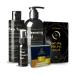 Le Walk Professional Skincare Set 5-Piece Algae Peeling Kit with Toner Cleansing Gel Post Treatment Gel and SPF50 Powder