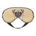 Funny Cartoon Pug Puppy Dogs Soft Sleep Eye Mask Female Breathable Eye Patch Perfect for Travel and Relaxation
