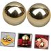 Ultechnovo 4-Piece Brass Metal Gymnastics Massage Balls - Comfortable Roller Balls for Healthcare & Relaxation - Buy Online on GoSupps.com
