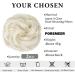PORSMEER 2-Pack Messy Hair Bun Extensions - Curly Wavy Updo Scrunchies, Platinum Blonde 60 - Buy Online on GoSupps.com