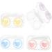 Partykindom 8-Pack Transparent Contact Lens Cases - Portable Storage Containers for Travel & Eyelid Solution - Buy Online on GoSupps.com