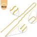 50pcs Mbsomnus 7cm Gold U Shaped Hair Pins for Women Hair Grips for Thick Hair Styling at Wedding Salon or Home Use - Buy Online on GoSupps.com
