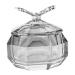 minkissy Crystal Glass Dappen Dish Manicure Nail Cup Nail Dish Cups with Lids Acrylic Nail Tools Acrylic Nail Supplies Manicure Nail Dish Thicken Zinc Alloy Manicure Tools