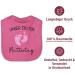 Shirtracer Baby Bib - Our First Mother's Day Watercolor Feet in Pink & Black - Perfect for New Moms - Buy Online on GoSupps.com