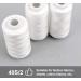 ilauke 4 x 3000 Yards White Polyester Serger Thread Spools for Overlock Sewing - Buy Online on GoSupps.com