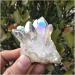 Health & Household Natural White Angel Aura Crystal Cluster Electroplating Titanium Coating Quartz Cluster Stone Home Goods - Buy Online on GoSupps.com