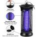 LED Mosquito Killer Lamp EU Or US AC100-240V Night Light UV Purple Bug Zapper Pest Bug Killer Trap Garden Patio Travelling Black purple - Buy Online on GoSupps.com