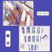 Sinlov 24pcs Coffin Fake Nails - Glossy Gradient Press On Ballerina Nails for Women & Girls (Viola) - Long Full Cover Artificial Nails - Buy Online on GoSupps.com