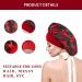 Women Satin Bonnet Cap - Red | Wide Band Adjust Hats for Night Sleep - Buy Online on GoSupps.com