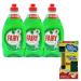 Washing Up Liquid Bundle With Fairy Liquid Original 320ml X 3 With Dishmatic Washing Up Sponge Liquid Fillable Handle + 6 Refill Sponges Bonus Pack