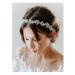 SWEETV Leaf Wedding Headpieces for Bride Silver Bridal Headband Flower Girl Headpiece Handmade Wedding Hair Accessories