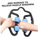 Inoomp Hand Massager - Anti-Stress Trigger Point Roller for Deep Tissue Relief | Fitness & Muscle Relaxation - Sky Blue & Black - Buy Online on GoSupps.com