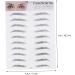 AUTSUPPL 4 Pcs 3d Eyebrow Stickers Bionic Eyebrow Water Transfer Waterproof Bionic Eyebrow 3d Stickers Black - Buy Online on GoSupps.com