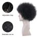 Becus 100% Real Hair Kinky Curly Wig for Men - Afro 70's Cosplay & Party Wig in Natural Black (#1B) - Fluffy Curly Style - Buy Online on GoSupps.com