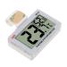 MipCase thermometer measurement of the water temperature water display for terrarium temperature moisturizer electrical aquarium indoor hygrometer animal box ABS white multifunction white 5.5x5x1.5cm