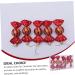 ifundom 5pcs Christmas Ornaments Xmas Ornament Filler Household Red 11X4CM - Buy Online on GoSupps.com