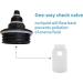 TopQuaFocus 420ml Enema Bulb Kit - Large Shower Bulb for Men & Women | Colon Cleansing & Feminine Care | Extra Large Black Enemas - Buy Online on GoSupps.com