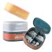 Pill Organizer Portable Pill Case Small Pill Box for Purse or Pocket Daily Pill Box Organizer 4 Times a Day for Vitamins Medicine Supplement (3 PCS)