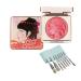 Embossed Smooth Powder Blush Palette For Cheeks Embossed Girl Blush for Cheeks Matte Face Powder Blush Palette Powder Blush Palette Makeup Blush Face Matte Blush Palette (Pink)