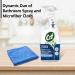 Direct Mart Cif Cleanboost Power & Shine Bathroom Spray Pack of 3 x 700 ml | 100% Soap Scum & Limescale Removal for Multi-Surface with Multipurpose Assorted Microfibre Cloth 233.33 ml (Pack of 3) - Buy Online on GoSupps.com