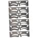 Beavorty 6 Pcs Eyebrow Ruler Molds Eyebrow Shaping Stencil Eyebrow Makeup Tools Eyebrow Trimming Card