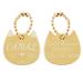 Cat tags CAMAL cat tag with engraving cute cat face pendant with engraving for cats personalizable (golden)