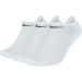 Nike Everyday Cushion No-show Training Socks (3 Pair) M White / Black