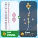 LcyKohn Blinky Clip Holder Pacifier Clips Strap Teether Toy for Newborn Baby Girl - Blush & Soft Lilac, 2-Pack - Buy Online on GoSupps.com