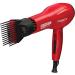 Red by Kiss 2000 Ceramic Hair Dryer with 3 Attachments - Professional Salon Blow Dryer | Lightweight, 2 Detangler Piks, 1 Air Concentrator - 1 Count - Buy Online on GoSupps.com