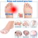 Yoga Gel Toe Separators - Foot Pain Relief & Toe Straightener Spreader - Silicone Toe Spacers for Bunions & Hammer Toe - 2 Pairs White - Buy Online on GoSupps.com