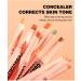 Concealer Stick Face Makeup For Natural Glowy Finish Blurs Imperfections & Under Eye Full Coverage Long-Lasting Conceals All-Day Wear For All Skin Types (3Pcs) (040506) - Buy Online on GoSupps.com