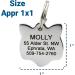 Personalized Stainless Steel Cat Shape Pet ID Tag by GoTags | Custom Engraved Cat ID Tag with 4 Lines of Text | Kitty Face Design - Buy Online on GoSupps.com