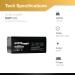 ExpertPower 12V 3.3Ah Rechargeable Sealed Lead Acid Battery | RBC35 Replacement | WP3-12 BP3-12 CF12V2.6 Compatible - Buy Online on GoSupps.com