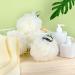 Molanda Shower Loofah Sponge - Exfoliating Mesh Brush Body Scrubber Ball (White) - Pack of 4 - Buy Online on GoSupps.com