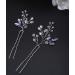 Lavender Crystal Bridal Wedding Hair Pins - JWICOS Bridal Hair Accessories Pack of 2 - Buy Online on GoSupps.com