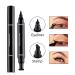 Erinde 2PCS 2 in 1 Eyeliner Stamp Set - Waterproof, Long Lasting, and Smudgeproof Cat Eye Wings - Easy to Use - Left and Right Wings Stamp Pencil - Buy Online on GoSupps.com