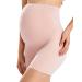 Gratlin Women's Seamless Pregnancy Shapewear High Waist Shorts Mid-Thigh Underwear S Gentle Rose