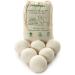 X-Large Natural Wool Dryer Balls - Pack of 6 | Fabric Softener for Wrinkle Reduction and Reusable - Buy Online on GoSupps.com